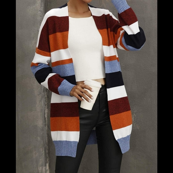 Women's cardigan with Pockets long sleeve sweater - Picture 1 of 3